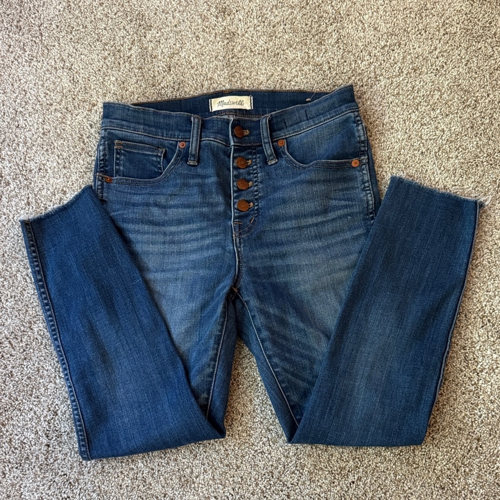 Madewell High Rise Blue Jeans with Button-Fly
